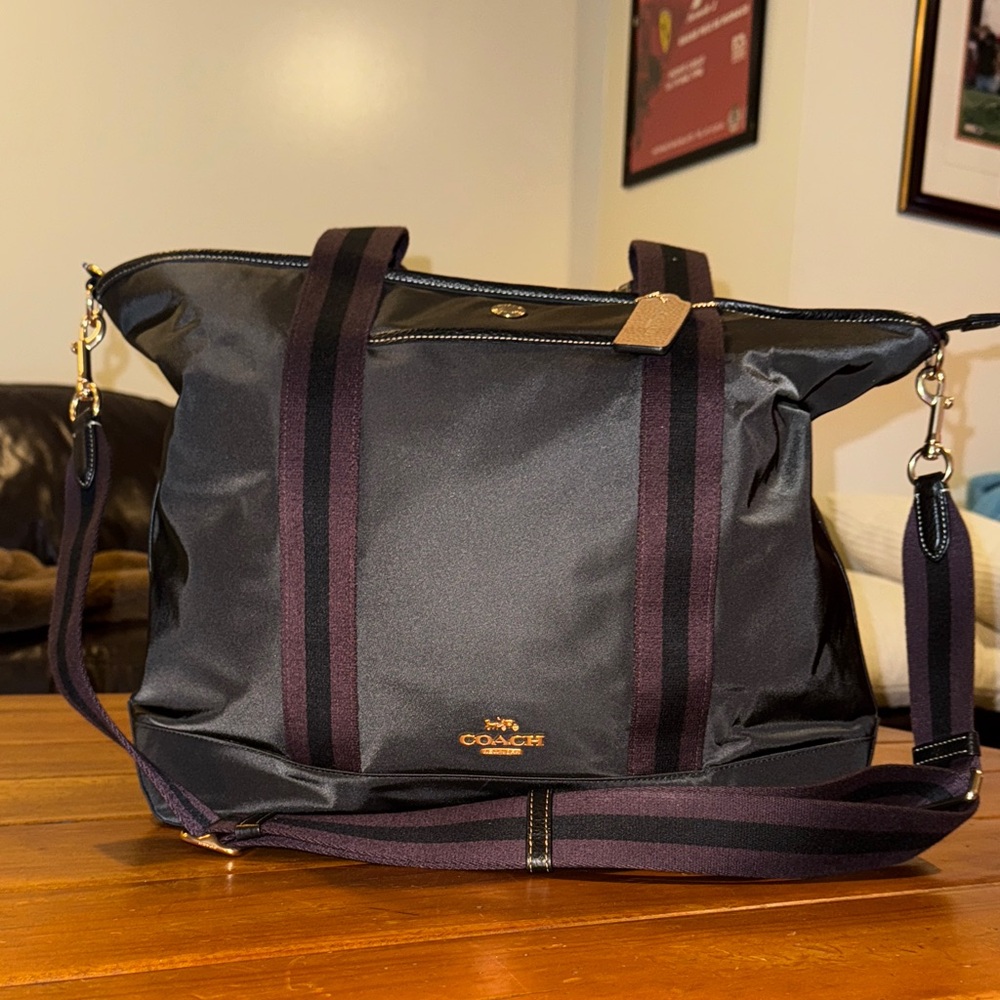 Coach Black Carryall Bag